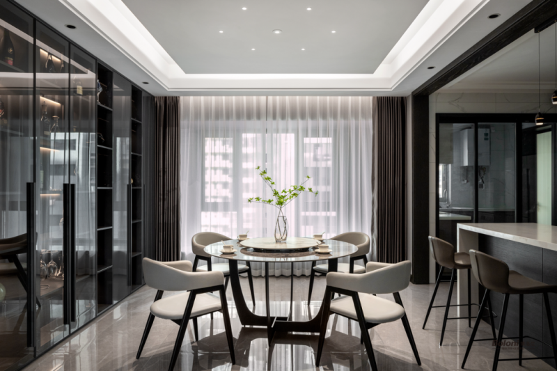 博洛尼boloni阜阳｜290m²现代未来风，点线维度下的和谐共融(图4)