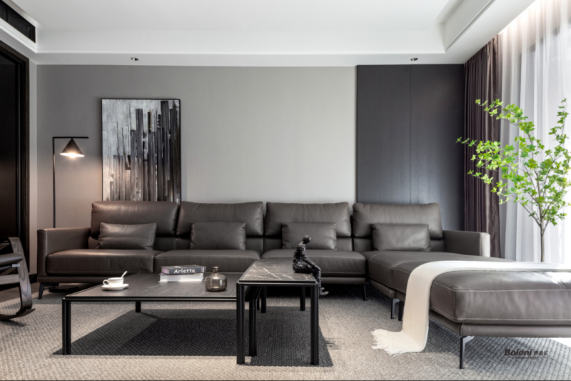 博洛尼boloni阜阳｜290m²现代未来风，点线维度下的和谐共融(图3)